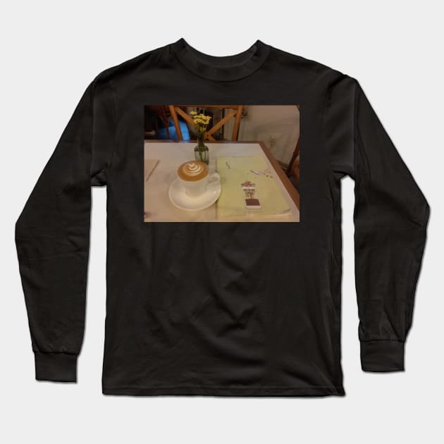 Cappuccino Long Sleeve T-Shirt by Stephfuccio.com